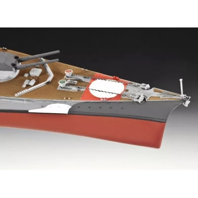 Maquete de navio de guerra Revell Bismarck 1:700