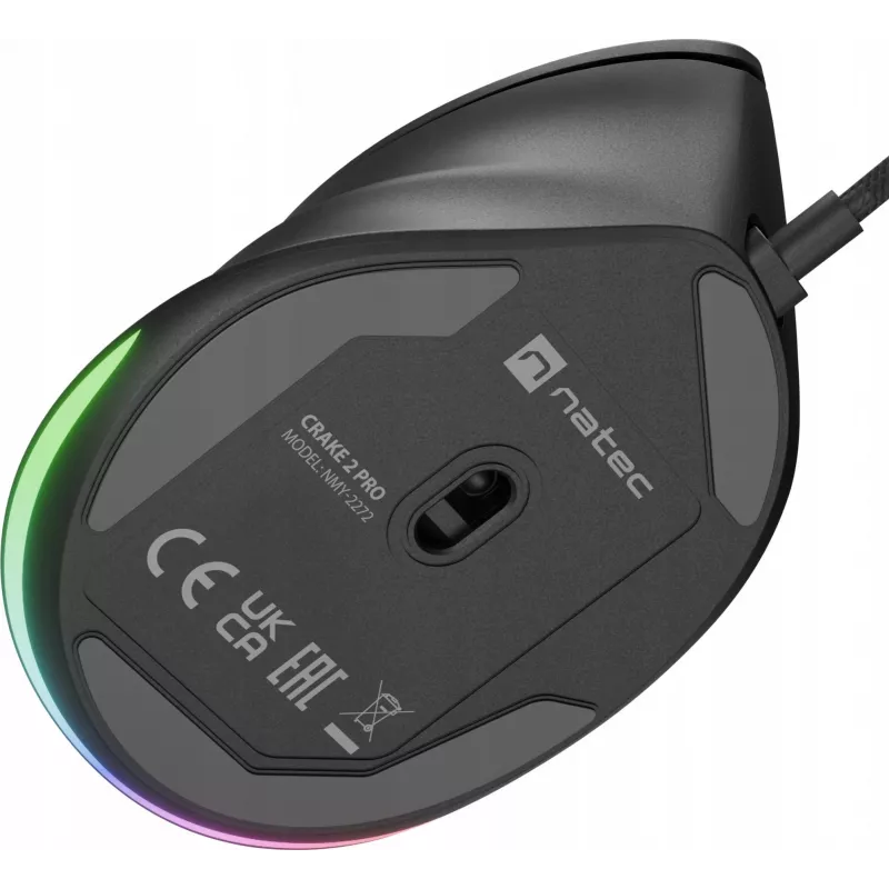 Rato NATEC Crake 2 Pro universal para destros USB Type-A ótico 12800 DPI