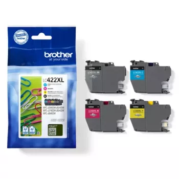 Brother LC422XLVALDR Cartucho de tinta 4 unid. Original Alto (XL) Alcance Preto, Ciano, Magenta, Amarelo
