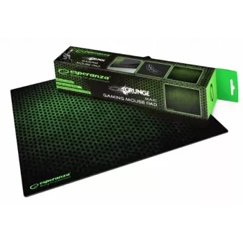 Tapete de rato ESPERANZA EGP103G — tapete gaming de borracha, 400×300×3 mm, com padrão verde
