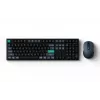 Conjunto de teclado e rato Keychron B36 + BM25, Full-Size 100% QWERTY Inglês, USB + sem fios + Bluetooth, interruptores de tesoura, preto, rato incluído