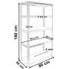 Top e shop SHELF G9040 estante para ferramentas de jardim, independente, aço galvanizado, MDF