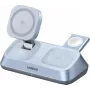 UGREEN MagFlow W711 carregador de mesa sem fios magnético Qi2 25W 3 em 1 para iPhone, AirPods e Apple Watch, prateado