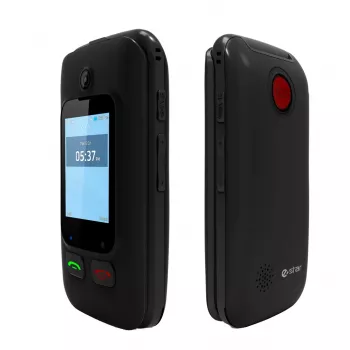 eSTAR Digni Flip 6,1 cm (2.4) 102 g preto, vermelho telefone para seniores