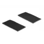 Suporte de cabo DeLOCK 19105 fita de velcro autoadesiva 100x50mm preto conjunto de 10