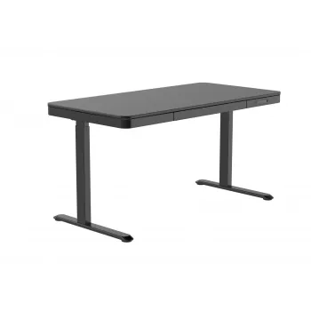 Secretária ACTIVEJET com regulação elétrica de altura 140x70 ET119W-C preta