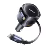 Carregador de automóvel Baseus Enjoyment Max 90W com conectores USB-C, Lightning e USB-A