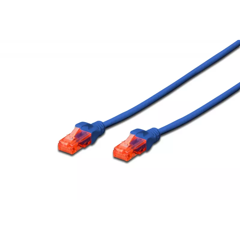 Cabo de rede Digitus CAT 6 U/UTP RJ-45 Cat6 0,25 m azul