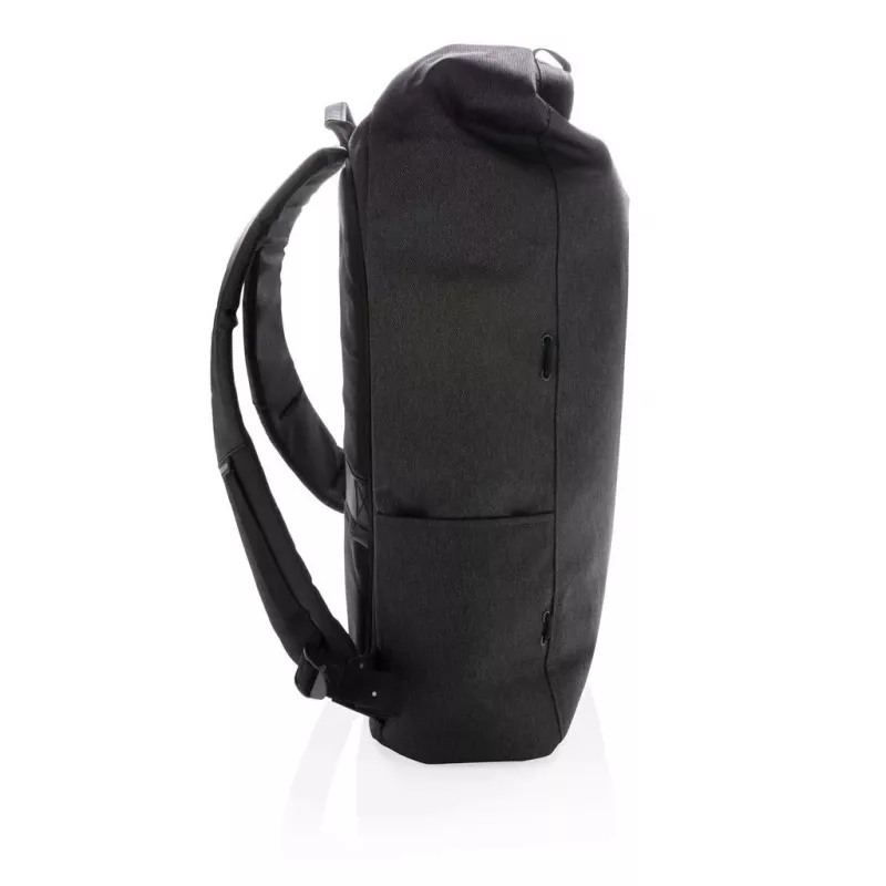 XD Design Bobby Urban Lite P705.501 mochila antirroubo para portátil, 15 polegadas, 22 l (expansível até 27 l), resistente à água, bolsos RFID, correia para bagagem, preta