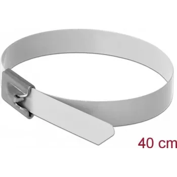Abraçadeira DeLOCK 18823 aço branco 400 mm 10 unid.