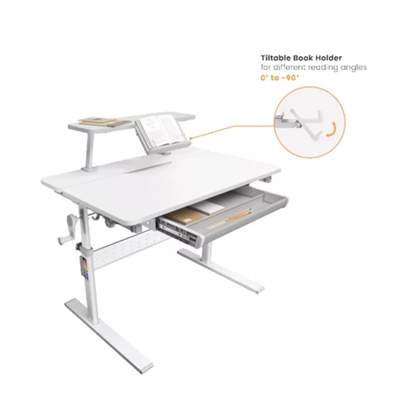 Secretária infantil Ergo Office ER-483 — altura ajustável compacta