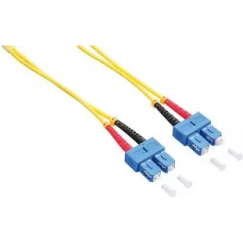 LogiLink - Cabo de rede - SC Singlemode (M) para SC Singlemode (M) - 1 m - Fibra ótica - Duplex - 9/125 micrómetros - OS2 - isento de halogéneos - amarelo