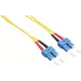LogiLink - Cabo de rede - SC Singlemode (M) para SC Singlemode (M) - 1 m - Fibra ótica - Duplex - 9/125 micrómetros - OS2 - isento de halogéneos - amarelo