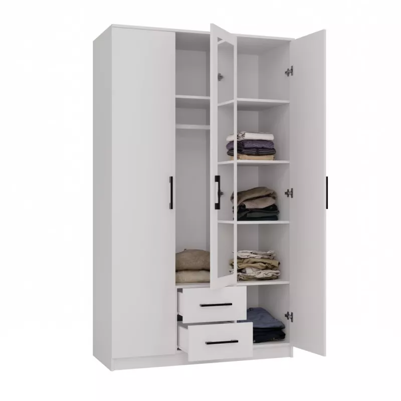Roupeiro Topeshop ROMANA 120 BIEL