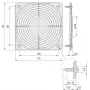Schroff Grelha de ventilador tipo SNAP-IN (60225052)