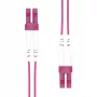 Cabo de fibra ótica LC/LC-PC OM4, 0,5m