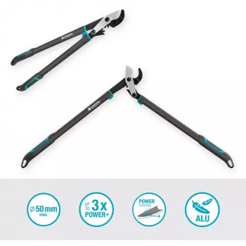 Gardena tesoura de poda EnergyCut bypass preta verde aço 5 cm