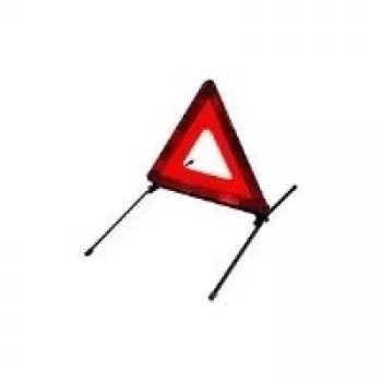Triângulo de sinalização IWH Micro vermelho homologado ECE R27 030050, triângulo de avaria dobrável compacto