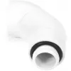 Alphacool Eiszapfen adaptador rotativo duplo a 45°, G1/4 macho para G1/4 fêmea, branco