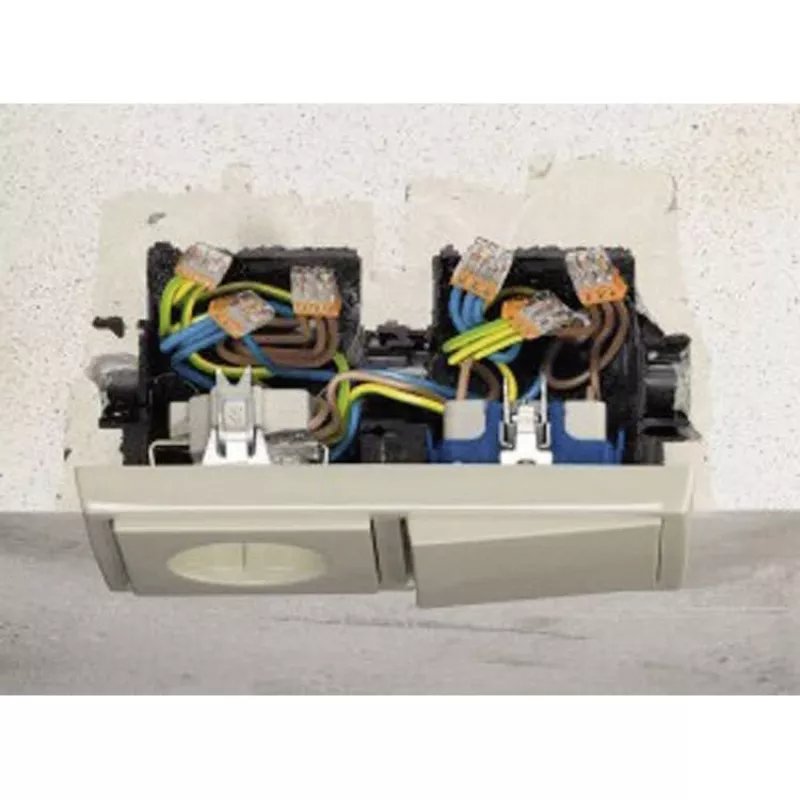 Conector de terminais Wago 4 polos 0,5–2,5 mm² 24 A 400 V