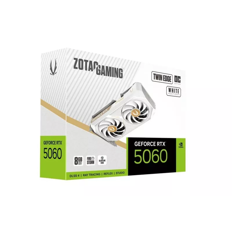 Placa gráfica Zotac GAMING GeForce RTX 5060 Twin Edge OC White Edition 8GB GDDR7