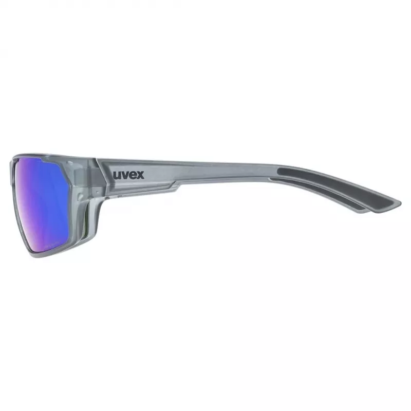 Óculos de sol polarizados Uvex Sportstyle 233 P - smoke mate/espelhado azul
