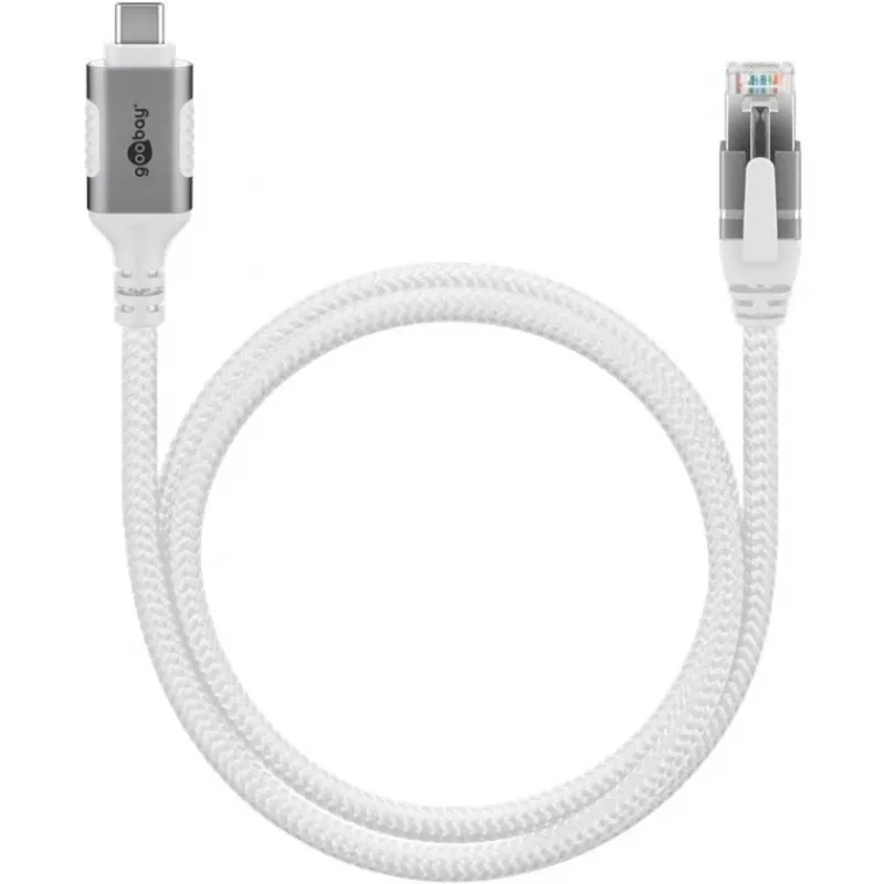 Goobay 74165 - Cabo adaptador de rede USB 3.1 Type-C Gigabit Ethernet 1 m - placa de rede - 1.000 Mbit/s (74165)