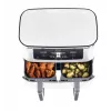 Fritadeira de ar quente Ninja AF400EU Double 9,5 L 2470 W branco, controlos rotativos e táteis