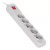 Régua de tomadas cinzenta com cabo Activejet ACJ COMBO 5G/1,5M/BEZP. AUT/S