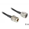 Cabo coaxial LMR195 DeLOCK 88683 6 m preto