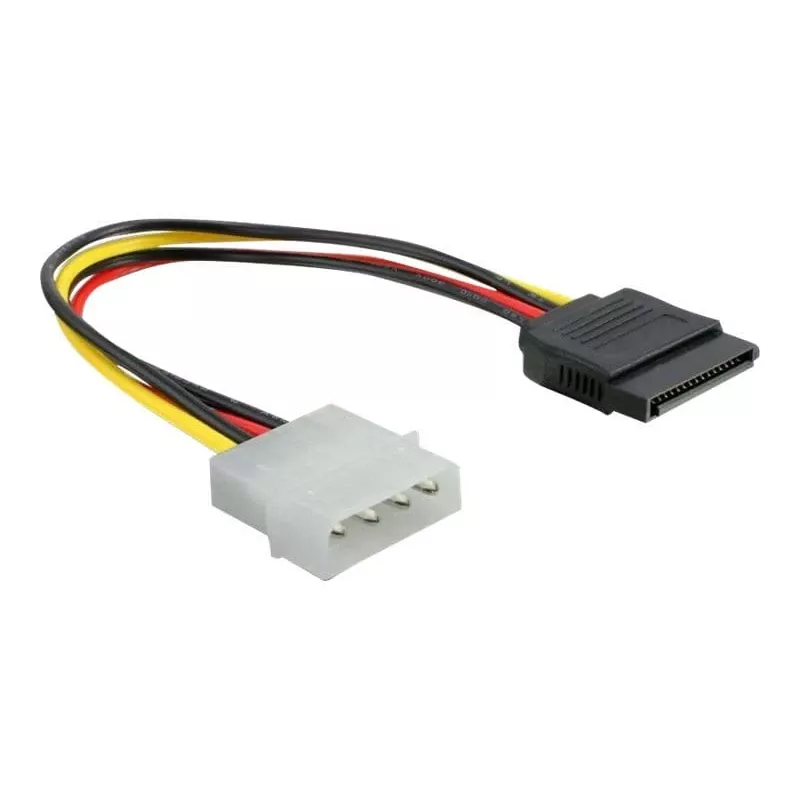 Cabo de alimentação SATA HDD DeLOCK B40160100 ficha 4 pinos reta 0,12 m