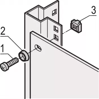 Schroff Pentair Techn. Conjunto de material de montagem 21101-810 VE100 (21101810)