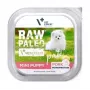 Comida húmida para cães VETEXPERT RAW PALEO Pâte Mini Puppy Pork 150 g — comida húmida completa sem cereais para cachorros de raças pequenas