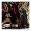 Asobu - Dog Bowl Buddy - garrafa de aço inoxidável com 2 tigelas preta