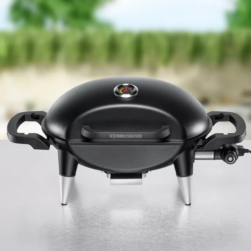 ROMMELSBACHER BBQ 4000, 2200 W, grelhador, elétrico, 300 °C, de mesa, vermelho ferrugem