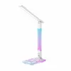 Candeeiro de mesa Hawk HW-LAMP04 branco LED ajustável, superfície branca, cabeça e braço ajustáveis