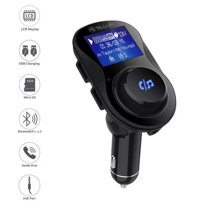Tellur FMT-B3 transmissor FM, preto