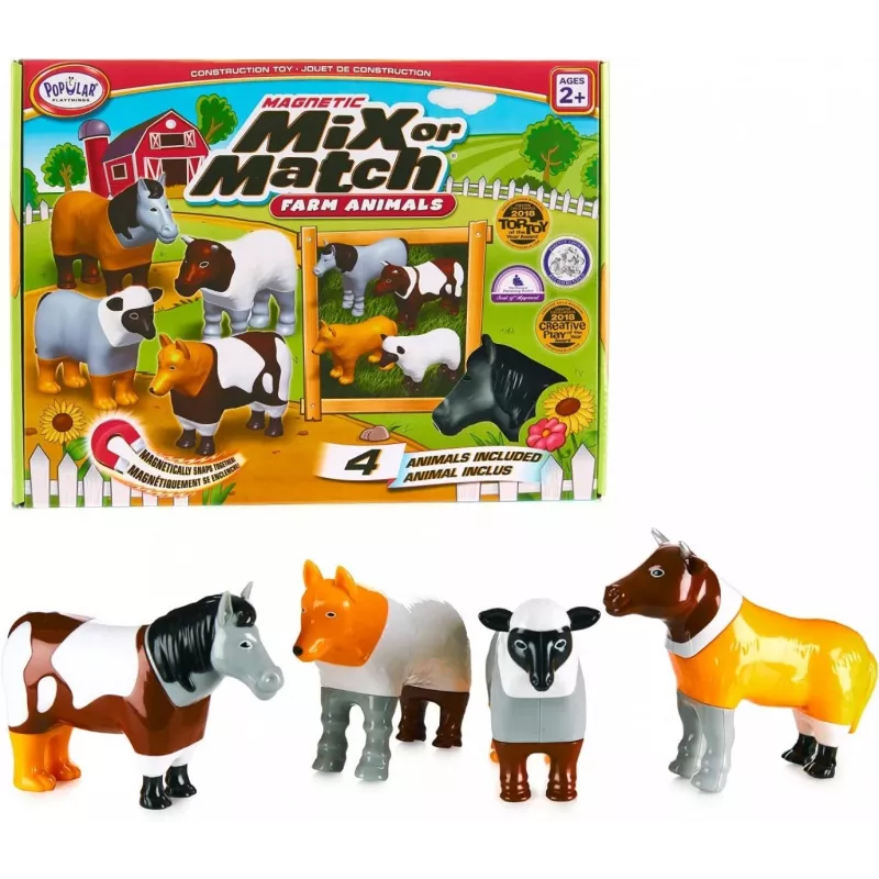 Conjunto magnético de animais da quinta Malblo