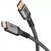 Goobay 65270 Adaptador de cabo de vídeo 3 m DisplayPort HDMI Cinzento (65270)