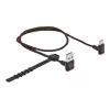Cabo USB DeLOCK EASY-USB 2.0 Type-A macho para Type-C macho angular 0,5m preto