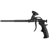 Pistola de espuma metálica FISCHER PUPM 4 Preta com 4x PUP S 750 B2 espuma de pistola — Conjunto de pistolas de espuma de construção metálicas