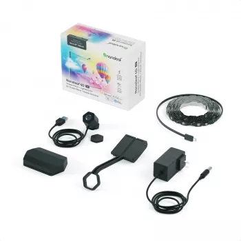Nanoleaf 4D V2 Kit de espelhamento de ecrã de TV + tiras de luz (para TV e monitor até 65'') | 24 W | Multicolor RGB