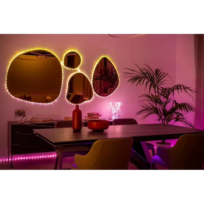 Twinkly Dots 60 RGB USB luzes inteligentes, 3 m, preto
