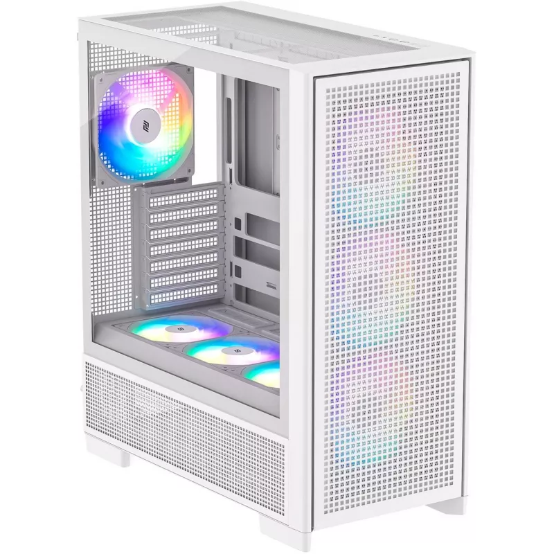 Caixa de PC Silentware Air 2000 A-RGB branca – Mid-Tower com iluminação A-RGB (AIR2000WHITE)