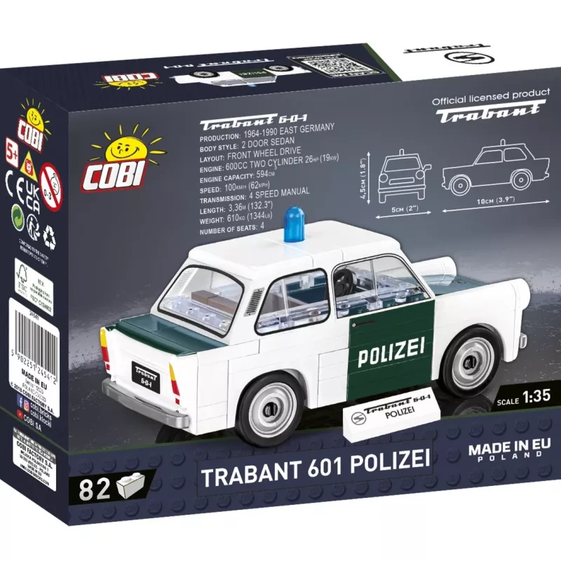 Trabant 601 Polizei, brinquedo de construção
