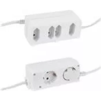 Distribuidor elétrico REV 0012691109 1,4 m 6 tomadas Schuko interior Branco