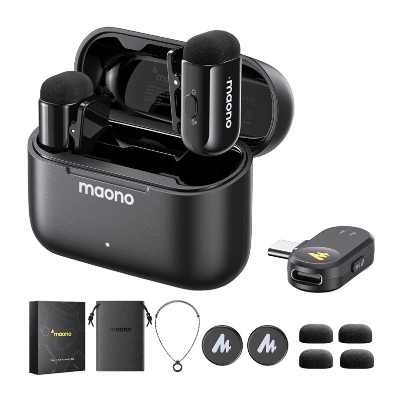 Microfone MAONO WM622 PC2 — alta sensibilidade, baixo ruído para gravações de áudio nítidas