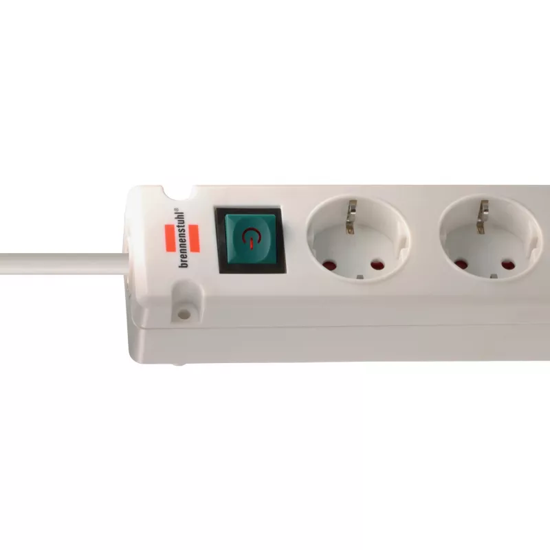 Brennenstuhl Bremounta extensão, 5 tomadas + 2x USB-C, 3 m, branca