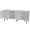 Cómoda 4D ABI 200x45x88 branco mate