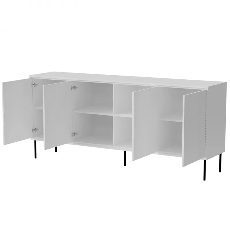 Cómoda 4D ABI 200x45x88 branco mate